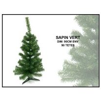 YRHOME Sapin de Noël artificiel 210 cm Sapin de Noël Vert PVC
