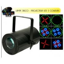 Lampe disco Spot projecteur multicolore, vaisselle discount - Badaboum