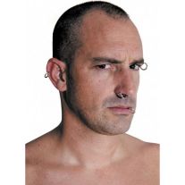 Accessoire lot de 8 faux piercing sur le visage