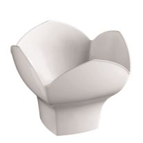Plateau jetable forme ovale Blanc 32cm, vaisselle jetable - Badaboum
