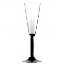 DOJA Barcelona | Verre Cocktail Plastique | Pack 6 | Verre Martini |  180X115,8X2mm | Plastique Noir Incassable Polycarbonate | Verre a Cocktail  27CL 