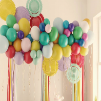 Gros lot 30 Ballons Anniversaire 18 ans, Diam. 28 cm, Coloris métalliques  aléatoires