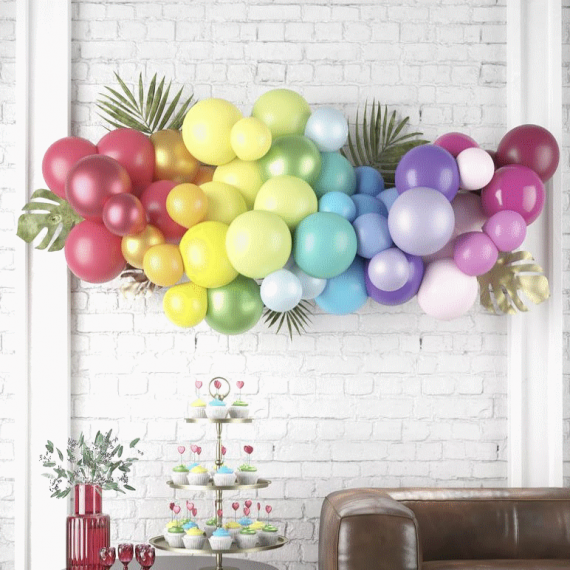 50 Ballons Multicolore gonflable pour Anniversaire pas cher