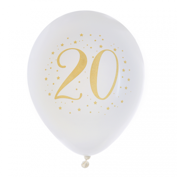 8 Ballons Anniversaire 20 ans - Decoration Anniversaire 20 ans pas