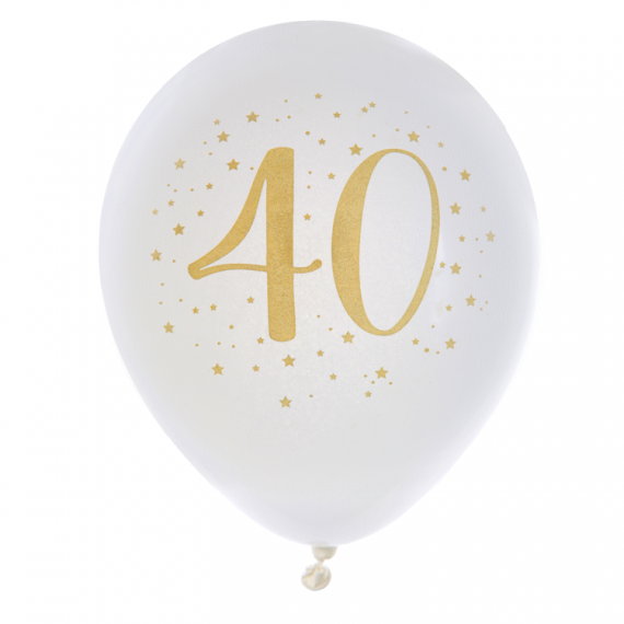 8 Ballons Anniversaire 40 ans - Decoration Anniversaire 40 ans pas