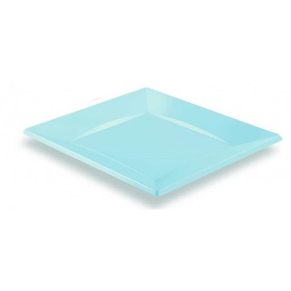 Assiette carrée transparente pas cher 18cm, assiettes jetables - Badaboum