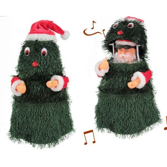 Sapin de Noël chantant Jingle Bells et dansant (15 ou 27 cm