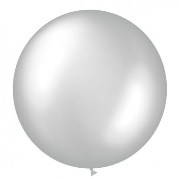 Ballon Géant 90 cm Nacré Blanc, Ballons Mariage - Badaboum