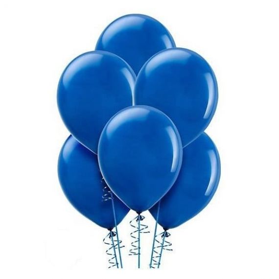 Ballon gonflable Bleu marine 30 cm, Ballon mariage pas cher - Badaboum