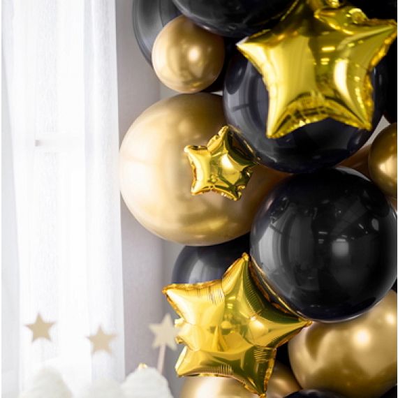 Ballon gonflable brillant luxe Or, Decoration mariage pas cher - Badaboum