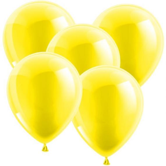Ballons jaunes 100 pièces 30cm