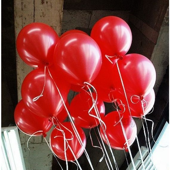 10 Ballon rouge 30cm - Bouteille hélium discount