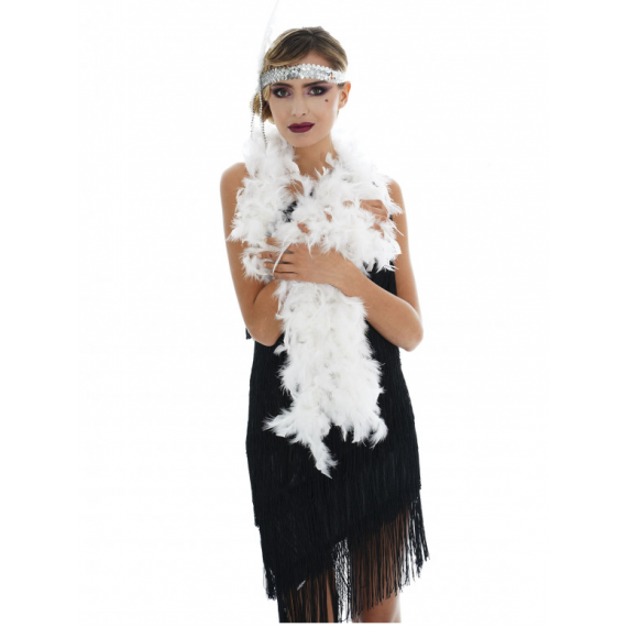 Boa Blanc 2 m, accessoire deguisement pas cher - Badaboum