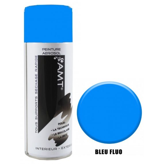 Acheter Bombe de Peinture aerosol Bleu Fluo pas cher - Badaboum