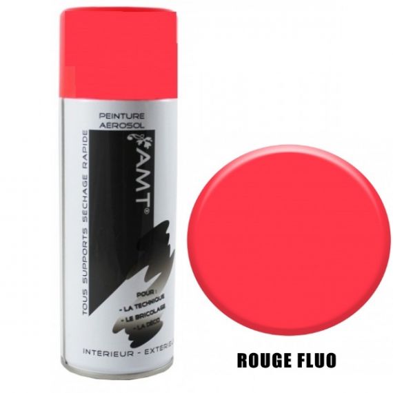 Bombe de peinture - rouge fluo - Motip pas cher