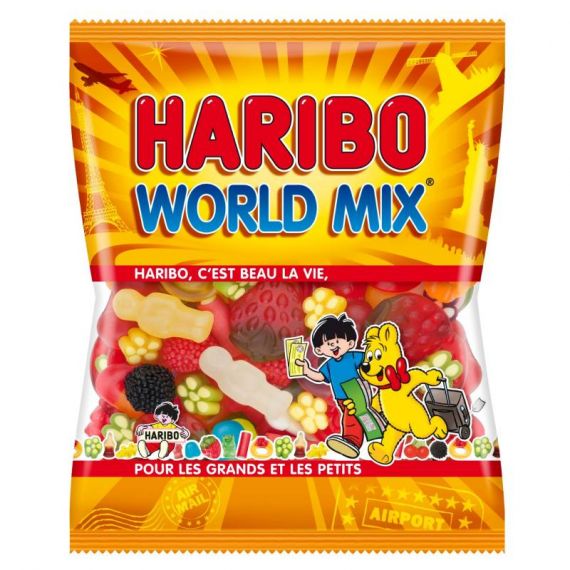 Bonbon Haribo World Mix, bonbon pas cher - Badaboum
