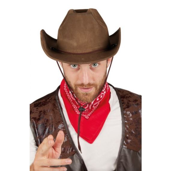 Chapeau Cowboy Marron - deguisement adulte pas cher - Badaboum