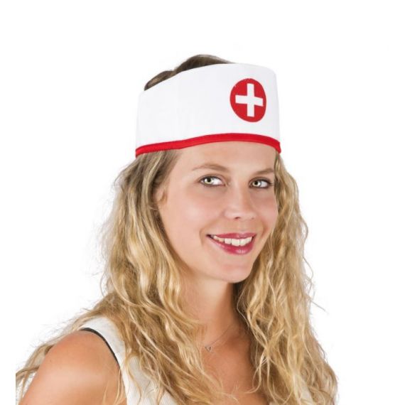 1 chapeau d’infirmière blanc pour femme