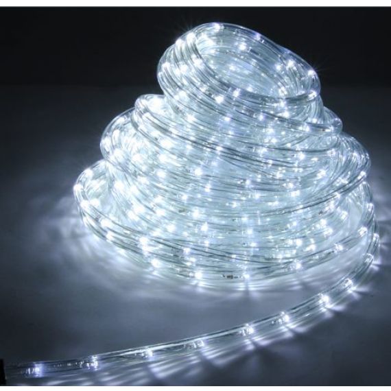 Guirlande LED en tube blanc 18 mètres, Cordon lumineux pas cher