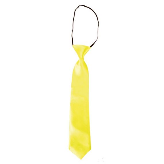 Cravate Jaune Fluo - accessoire pour déguisement pas cher - Badaboum