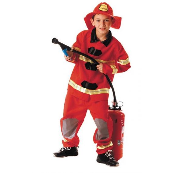 Déguisement enfant Pompier US 7/9 ans, déguisement pas cher - Badaboum