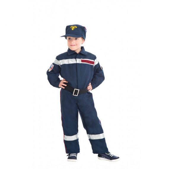 Déguisement enfant Sapeur Pompier 9/11 Ans, déguisement pas cher - Badaboum