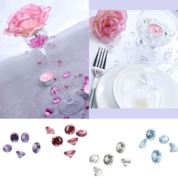 Diamant décoratif pas cher pour Deco de table mariage - Badaboum