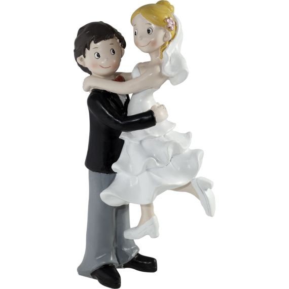 Achat Figurine Gateau de Mariage Couple de Mariés a la Pêche - Badaboum