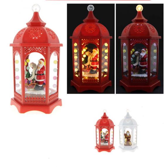 Lanterne lumineuse de noel multicolore, Decoration Noel - Badaboum