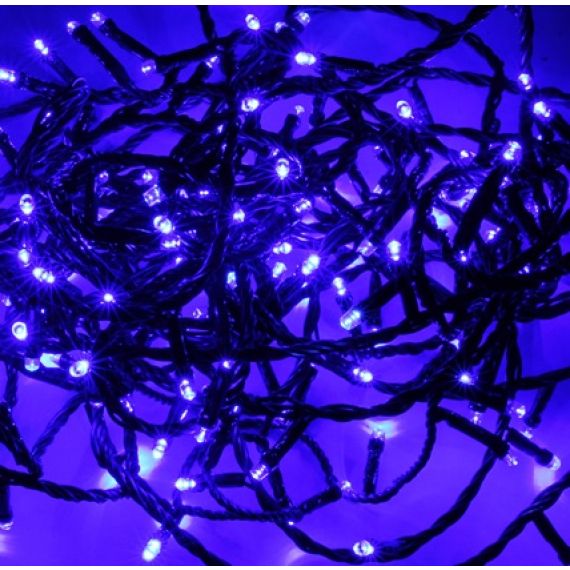 Guirlande electrique de noel 180 LED Bleu, Décoration de Noel - Badaboum