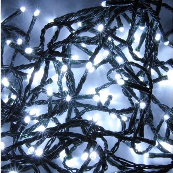 Guirlande lumineuse 300 LED Blanc froid avec telecommande, decoration noel  - Badaboum