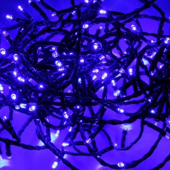 Noël Lumières Décoration LED Corde Lumineuse 24 Mètres Bleu