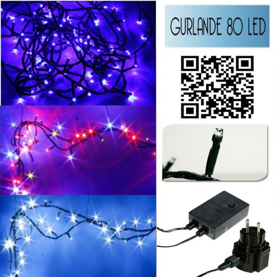 Guirlande lumineuse electrique 40 LED Etoile Blanc , Décoration de Noel -  Badaboum