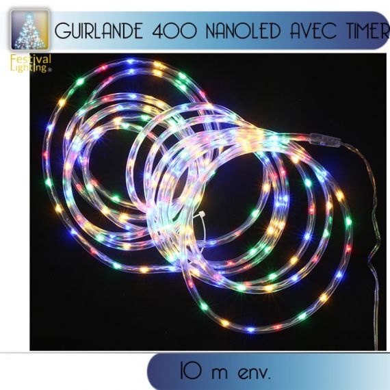 Tube lumineux 10 m Multicolore 180 LED