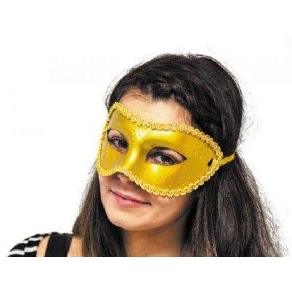 Masque venitien Or Chrome, masque deguisement pas cher - Badaboum