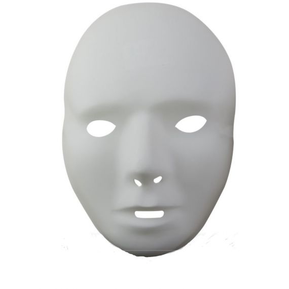 Masque Visage Garçon Blanc - deguisement garçon pas cher - Badaboum