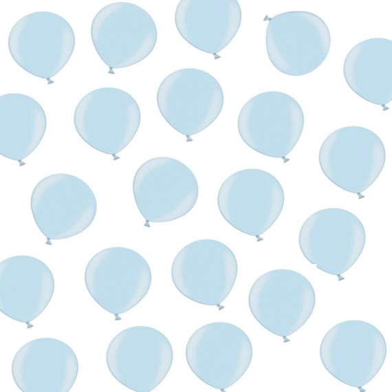 Petit ballon gonflable nacré bleu ciel 12cm, decoration mariage