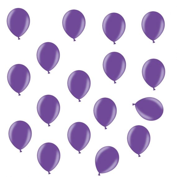 Mini ballon gonflable nacré Violet 12cm, ballons mariage pas cher - Badaboum