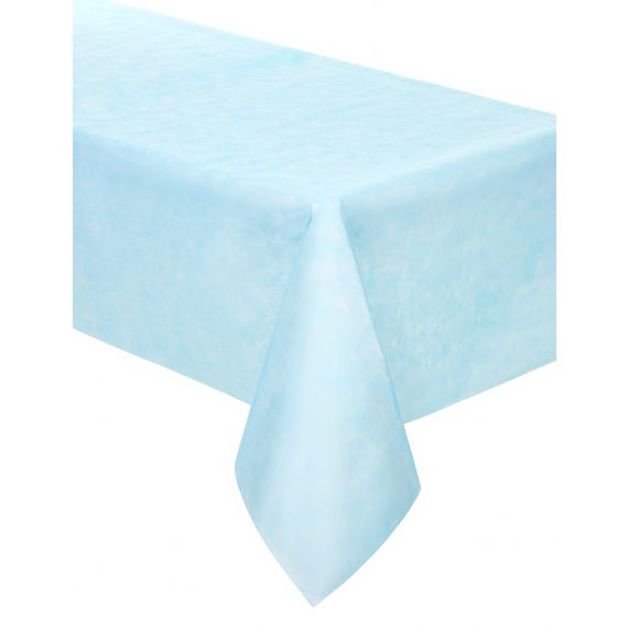 Nappe en tissu intisse rectangulaire Bleu ciel 3m, Nappe mariage - Badaboum