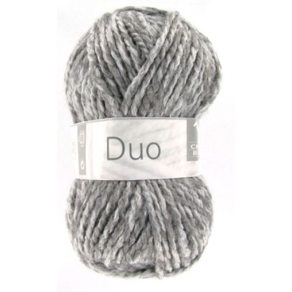 Grosse pelote de laine Blanche x2, tricot laine - Badaboum