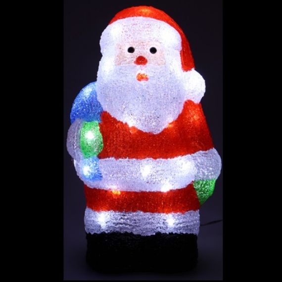 Ours lumineux acrylique 40 LED, Decoration Noel Exterieur - Badaboum