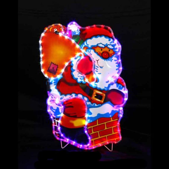 Père Noël lumineux - Multicolore