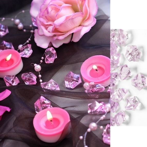 Diamant Violet pour Deco de table, decoration mariage - Badaboum