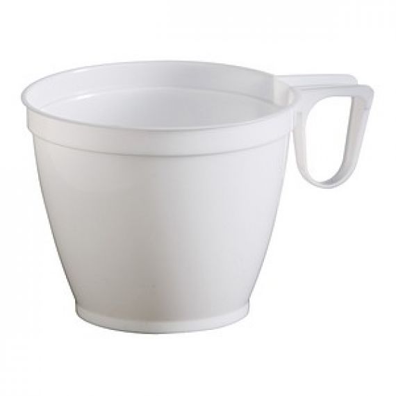 Tasse à café en plastique réutilisable blanc - Badaboum