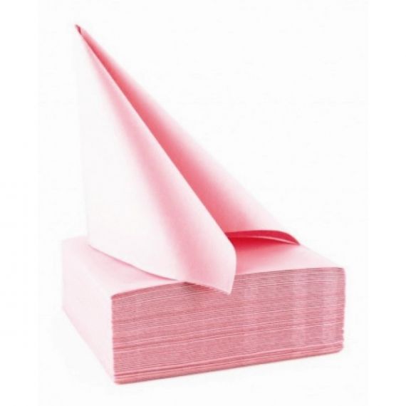 Acheter Serviette jetable cocktail en papier rose x 40 pièces - Badaboum