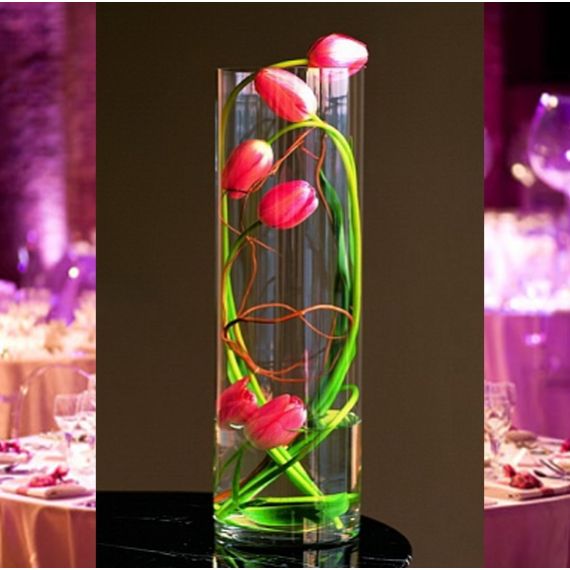 Centre de Table Joyeux anniversaire avec 3 tubes en verre, decoration  mariage - Badaboum