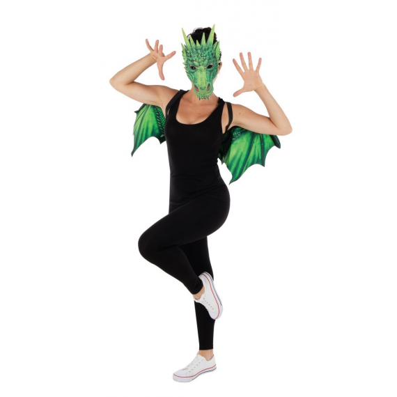 Accessoires déguisement de dragon vert - Accessoires pas cher 