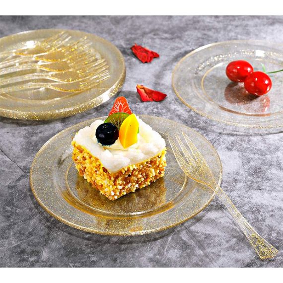 Cake topper en plastique chiffre 18 doré pailleté 3,8 x 4 x 6,5 cm