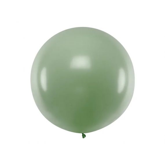 Ballon géant 1m Vert Sauge uni, ballons mariage pas cher - Badaboum