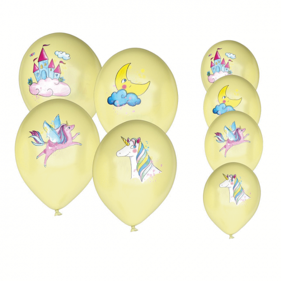 Ballon gonflable Jaune 30 cm, Ballon mariage pas cher - Badaboum